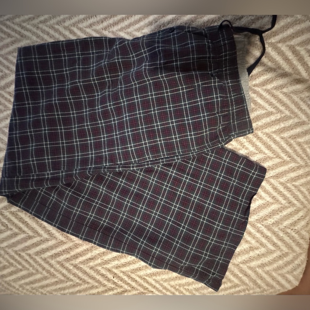 Merona Blue and Green Plaid Pajama Pants
